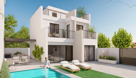 Chalet independiente  - Nueva construcción  - Los Alcázares - Los Narejos