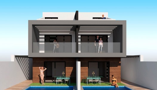 Chalet Pareado - Nueva construcción  - Santiago de la ribera - CBE01-2286