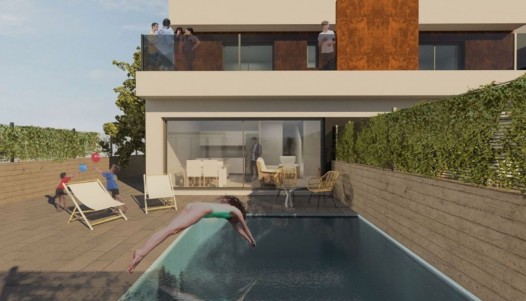 Villa / parhus - New Build - Pilar de la Horadada - CBE01-1100