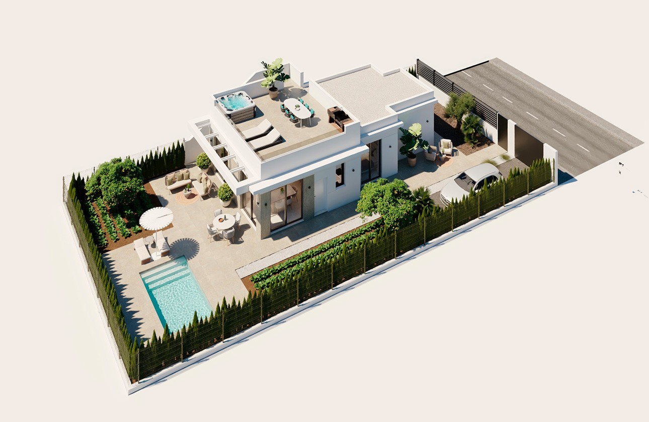 Nueva construcción  - Chalet independiente  - Hacienda del Álamo Golf Resort - Primera Linea De Golf