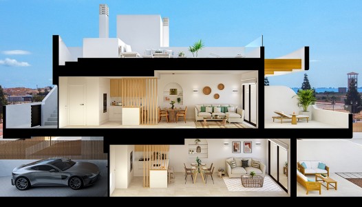 New Build - Apartment - Los Alcázares - Serena Golf